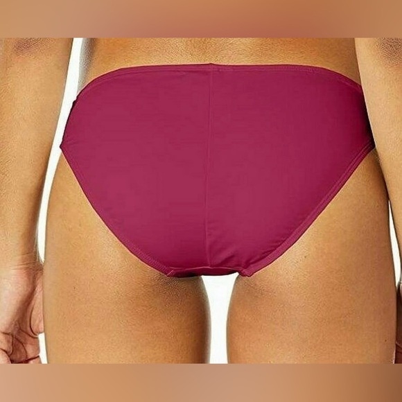 NWT La Blanca Burgundy Full Coverage Lined Stretchy Bikini Bottom, 14 - Picture 2 of 15